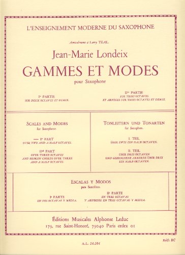 LONDEIX - Escalas y Modos Vol.1 para Saxofon