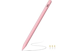 XIRON Rysik do iPad 2018-2024 z Funkcją Szybkiego ładowania/Odrzucenie Palmy, Stylus Pencil kompatybilny z iPad 10-6. Gen, iPad Air 11"-13" M2/5./4./3. Gen, iPad Pro 11/12,9/M4, iPad Mini 6/5 (różowy)