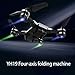 Produktbild Cewaal Verbesserte YH-19 Folding Quadrocopter Drone mit 720p Kamera Live-Video, Track Fight 3D Rollen Coole LED Light Altitude Halten Advanced RC Flying Drone für Erwachsene