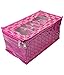 Kuber Industries Jewellery Box With 10 Transparent Pouches (Pink) RS.529.00