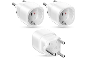 VECBMN 3 Stück Reiseadapter Adapter südafrika, Stecker Südafrika, Adapter Südafrika Steckdose, EU nach Südafrika Reiseadapter, Reiseadapter für Südafrika Steckdose Typ M, für Südafrika, Namibia,Botswana, Bhu