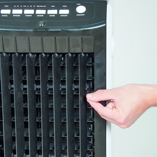 bavaria Luftkühler BLK 65 (65 W, 6,5 l Wasserbehälterinhalt, Timerfunktion, inkl. 2 Kühlakkus und 4 Lenkrollen) - 3