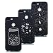 Produktbild LeviDo 3X Huawei Honor 9 Lite Hülle Silikon Bumper Neu Hüllen Schutzhülle Kompatibel für Huawei Honor 9 Lite Weich Gummi Ultradünn Stoßstange Schwarz Handyhülle, Sternflasche-Sonnensystem-Eclipse