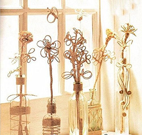 100% natürliche Hanfschnur Seile – LUOOV® 8mm Dicke und starke Jute Seil Schärpe, Camping Seil, Garten, Bootfahren, Tauziehen, Haustiere, Kletterseil, Mehrzweck Utility Sisal Twine Seil, 10m (32ft) -40m (128ft) ( 10m (32ft)) (10m) - 6