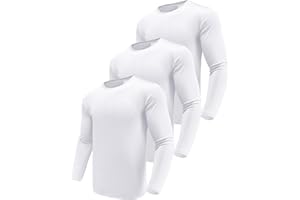 Boyzn Men's 1, 3 or 5 Pack Performance Long Sleeve T-Shirts, Quick Dry UPF 50+ Sun Protection Shirts, Moisture Wicking Sports Long Sleeve Running Tops, Athletic Gym Workout Shirts for Fishing Running