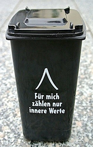 MT Tischmülleimer 408002 Tisch Mülltonne mit Spruch (kiwi ( Rein gelegt )) - 5