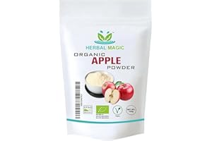 Herbal Magic's Pure & Organic Apple Powder - Rich & Vibrant Smoothies, Shakes, Juices, Baking, Cuisines - irresistibly Delicious - for an Active Lifestyle -100g (Pack of 1)…