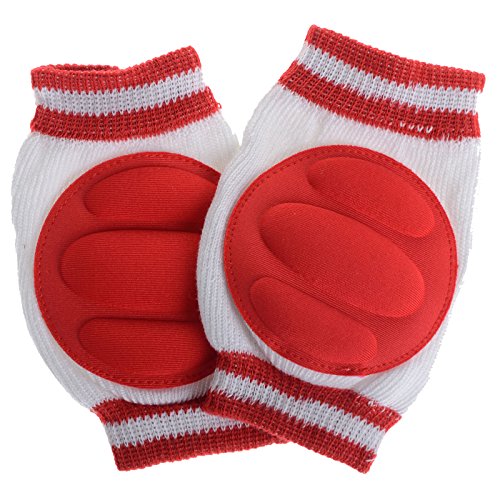 Imixlot Infant Baby Crawling Knee Pad Toddler Elbow Pads (Red)