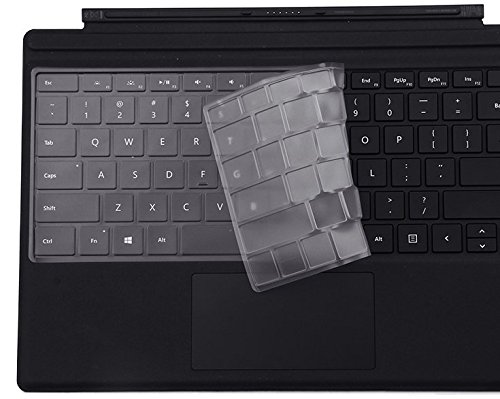 Xskn Ultra dünner, transparenter Tastaturschutz aus TPU-Kunststoff für Microsoft Pro 4, US-Layout