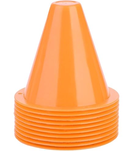Lot De 50 Cônes Pro Disc – Cônes D'entraînement D'agilité De Football Avec Sac De Transport Pour L'entraînement, Le Football, Le Basket-ball, D'autres Sports Et Jeux (5 Couleurs
