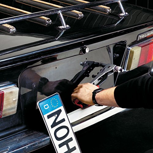 Novus Blindnietmutterzange J – 65, universelle Blindnietmutterzange für Schraubbefestigung, Gerätekörper aus Aluminium und Hebel stahlgeschmiedet, Für Aluminium Blindnietmuttern A6, A7 und A9 und Stahl Blindnietmuttern S6, S7 und S9, 032-0027 - 3