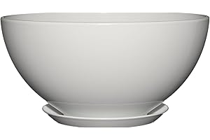 CLASSIC HOME & GARDEN Classic Home and Garden Planter, Resin, Stark White, Rosie 10"