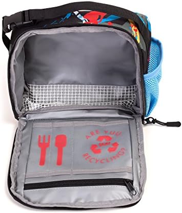 YUUlunch RUUN Black lunchpack - great lunch pack for school, days out and holidays