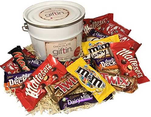 Giftin® Mixed Chocolate Selection Hamper Gift in Vintage Tin