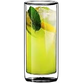 Yeni Tasarım, &Ccedil;ift Cidarlı Cam Su, Latte, Meşrubat, Smoothie Bardağı, 270 ML, 1 Adet - 12325