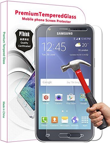 Galaxy J5 Screen Protector, PThink® Premium Tempered Glass Screen Protector for Samsung Galaxy J5 with 9H Hardness/Anti-scratch/Fingerprint resistant