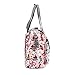 Bebamour Original Floral Designer Diaper Tote Bags Nappy Changing Bag (Red)