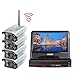 Produktbild Ip-kamera 4 Kamera und Video Recorder Kit WiFi Sicherheitssystem Nachtsicht Kamera Wireless Security Ip-kamera Bildschirm Videokamera