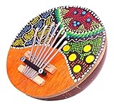 Maravilloso karimba de coco y madera, teclado de metal.