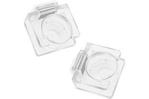 Wbgraceful 2pcs "Transparent Acrylic Magnetic Feeding Dish for Jumping Spiders, Tarantulas, and Small Spiders - Includes Enclosure Accessories - 2" x 1.8""