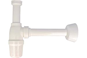 Tecuro 1 1/4”- Chiusura antiodore per sifone lavabo, in plastica, bianco.