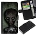 Produktbild For Apple iPhone 4 / iPhone 4S,S-type® Sci-Fi Ufo Conspiracy Grey - Zeichnung PU-Leder-Mappen-Art-Beutel schützende Haut Hülle Case