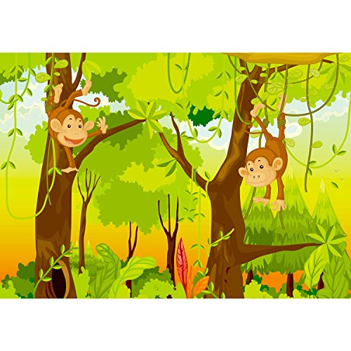 Fototapete Jungelbuch 352 x 250 cm – Vliestapete – Wandtapete – Vlies Phototapete – Wand – Wandbilder XXL – !!! 100% MADE IN GERMANY !!! Runa Tapete 9041011b - 6