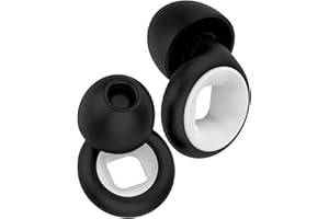 BABY MOLOVE Tapones para la reducción del ruido,Tapones Oidos Ruido Dormir de Silicona,8 Almohadillas XS/S/M/L Reutilizable,Para Dormir,nadar,estudiar(Negro y blanco)