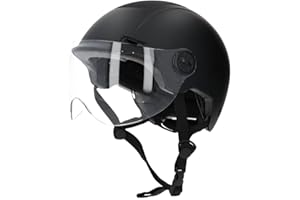 COOL RIDE CR Cool Ride - Casque Urbain Trendy avec Visière et Headlock - Noir - Coque ABS Résistante - 6 Aérations - Mousses Amovibles - Norme CE en 1078 - Idéal Vélo, Trottinette, Skateboard