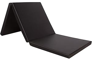 CCLIFE Tappetino Pieghevole Ginnastica 3 Pieghe,con Maniglie,180 * 60 * 5 cm materassino Pieghevole Fitness e Yoga-ZERRO
