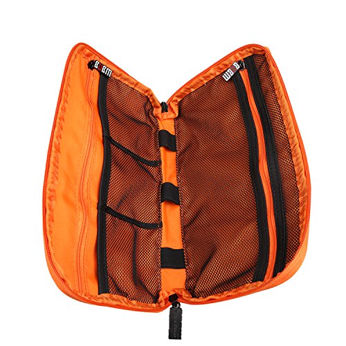 BUBM Organizer Tragetasche USB-Speicherstick Karte mit Großem Verstauen Bewahrungstasche für Elektronische Zubehöre Reise Organisasor Tasche mit Griff - 5