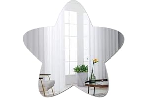 MCLEULLA Large Wall Acrylic Mirror, Bathroom Star Mirror for Walls Wall-Mounted Mirrors for Make Up Vanity Baby Room Mirror Living Room Entryway Bedroom Kindergarten Decor Festival Stickers Decoration