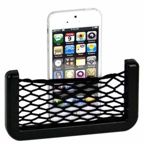 Kuber IndustriesTM Car accessories || Mobile phone car holder || Universal Car Net Holder Phone Holder Pocket Organizer String Bag (Black)-KI3260 RS.199 (50.00% Off) - Amazon