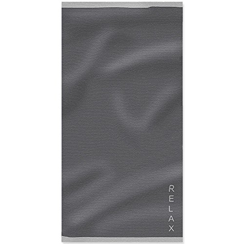 Saunatuch Badetuch Strandlaken 80 x 200 cm New-Well | viele Farben | Baumwolle Frottee, Gewicht ca. 480g/m² | CelinaTex 0002146 anthrazit - 3