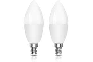 Klarlight Żarówka LED z czujnikiem zmierzchu, 5 W, E14, 450 lm, do użytku wewnątrz i na zewnątrz, na podwórko, werandę, garaż, do ogrodu, ciepła biel, 2700 K, opakowanie 2 szt
