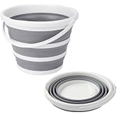 Pazar Kapısı Pratik Katlanabilir Akordiyon Plastik Kova 12,8 Lt