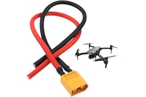 Genérico Cable de Extensión XT60 - Conectores XT60 Premontados 16 AWG,Partes de Adaptador Enchufe Portátil para Coche Panel Solar Autocaravana Dron