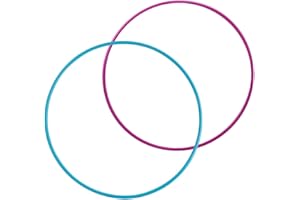 LIZAA 2Pc Large Multi Hula Hoops 75cm Children's Fun Dance Adults Fitness Exercise Workout Gym Outdoor Garden Summer Sports Ring Plastic