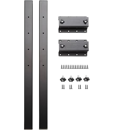WQSQ Opvouwbare meubelpoten 70-120 cm Verstelbare tafelpoten Heavy Duty Eettafel Benen Bar Werkblad Ondersteuning Tafelpoot DIY Salontafel Benen ( zwart, Wit, Zilver