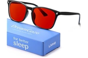 livho DreamGaze Blue Light Filter Glasses for Men - 99.9% Blue Light Protection - Premium Gaming & Screen Glasses for Better Sleep