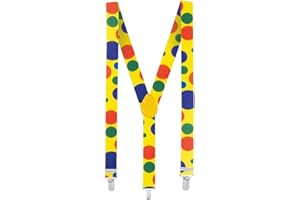 Boland - Bretelle, 1 pezzo, spandex, gomma, fibbia in metallo, toppa in pelle, bretelle, motivo, travestimento, costume, festa in maschera, carnevale