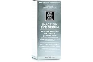 Apivita 5 Action Eye Siero Intensivo Contorno Occhi al Giglio Bianco, 15 ml