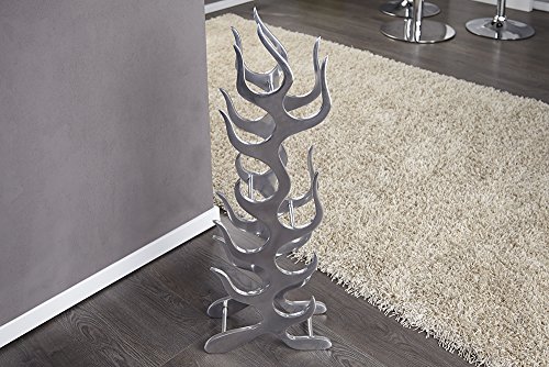 Design Weinregal FLAME Alu fuer 9 Flaschen Accessoire - 6