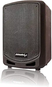 Jetaudio 40W Bluetooth Karaoke Outdoor Multemedia Speaker System with 2 Mic & Remote| Music Controls| 3.5mm Aux| PA System| FM/Radio| Trolley Heavy Bass Speaker [29x24.5x43.5]