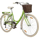ur Ausstattung dieses klassisch-schönen Fahrrads gehören auch Schutzbleche, Kettenschutz, Klingel und Reflektoren. Es ist in zwei Rahmengrößen erhältlich, sodass du dein Rad passend zu deiner Körpergröße auswählen kannst.