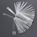 Sindy 50Pc Clear & Nature Transparent False Nail Art Polish Display Practice Fan Board Tool Kit (Clear)