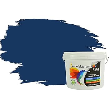 ALPINA Wandfarbe, Farbrezepte 2,5 Liter Blaue Stunde Matt, hochdeckende