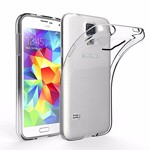 Samsung Galaxy S5 Mini Funda  iVoler TPU Silicona Case Cover Dura Parachoques Carcasa Funda Bumper para Samsung Galaxy S5 Mini   Ultra-delgado   Shock-Absorci  n   Anti-Ara  azos   Transparente - Garant  a Incondicional de 18 Meses