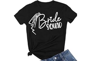 JPHCHSC Bride to Be Bride Squad Women Hen Party Bridal Shower T-Shirt 014