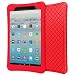 Produktbild MoKo Hülle für Das neue Fire HD 10 Tablet (7th Gen.- 2017 Modell) - [Honey Comb Series] Leichte Rutschfeste Stoßfeste Silikon Schutzhülle Protector Case für All-New Amazon Fire HD 10,1 Zoll, Rot